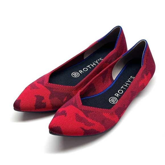 Rothys The Point in Red Camo - Picture 1 of 8